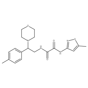 N1-(5-methylisoxazol-3-yl)-N2-(2-morpholino-2-(p-tolyl)ethyl)oxalamide Structure
