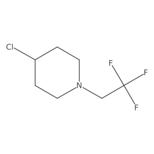 4-Chloro-1-(2,2,2-trifluoroethyl)piperidine结构式