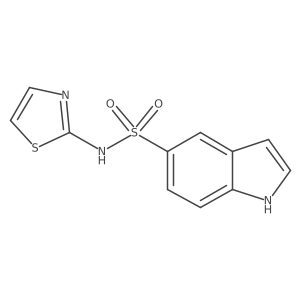 1h-Indole-5-sulfonic acid thiazol-2-ylamide Structure