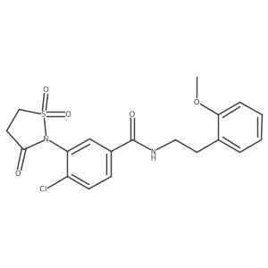 4-chloro-3-(1,1-dioxido-3-oxoisothiazolidin-2-yl)-N-(2-methoxyphenethyl)benzamide Structure