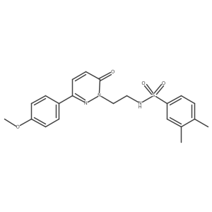 N-(2-(3-(4-methoxyphenyl)-6-oxopyridazin-1(6H)-yl)ethyl)-3,4-dimethylbenzenesulfonamide Structure