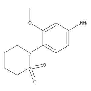 4-(1,1-Dioxido-1,2-thiazinan-2-yl)-3-methoxyaniline Structure