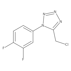 5-(chloromethyl)-1-(3,4-difluorophenyl)-1H-tetrazole Structure