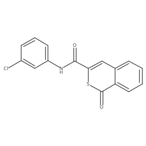 N-(3-chlorophenyl)-1-oxo-1H-isothiochromene-3-carboxamide Structure