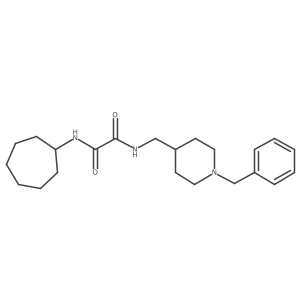 N1-((1-benzylpiperidin-4-yl)methyl)-N2-cycloheptyloxalamide Structure