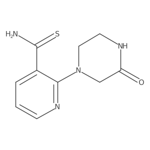 2-(3-Oxopiperazin-1-yl)pyridine-3-carbothioamide结构式