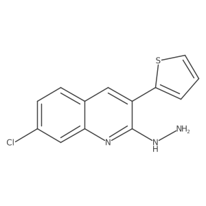 7-Chloro-2-hydrazinyl-3-(2-thienyl)quinoline结构式