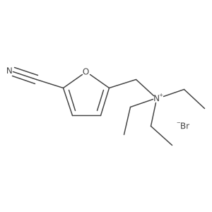 N-[(5-cyano-2-furyl)methyl]-N,N-diethylethanaminium bromide结构式