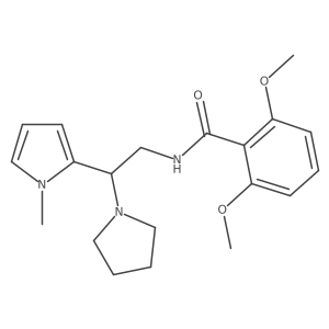 2,6-dimethoxy-N-(2-(1-methyl-1H-pyrrol-2-yl)-2-(pyrrolidin-1-yl)ethyl)benzamide Structure