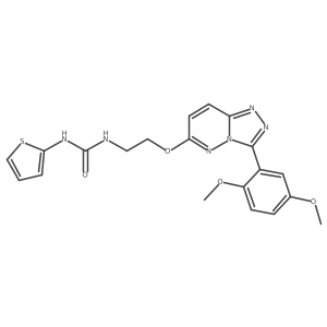 1-(2-((3-(2,5-Dimethoxyphenyl)-[1,2,4]triazolo[4,3-b]pyridazin-6-yl)oxy)ethyl)-3-(thiophen-2-yl)urea Structure