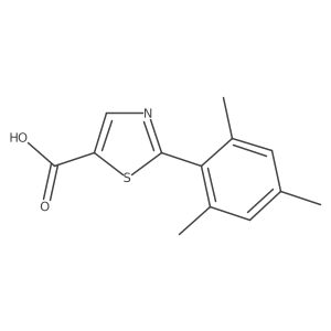 2-(2,4,6-Trimethylphenyl)-5-thiazolecarboxylic acid Structure