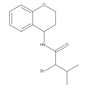 2-bromo-N-(3,4-dihydro-2H-1-benzopyran-4-yl)-3-methylbutanamide Structure