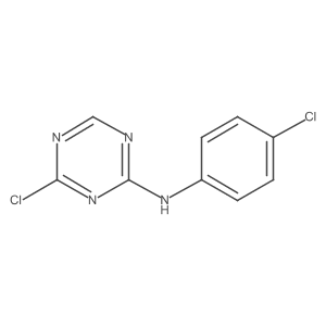 4-chloro-N-(4-chlorophenyl)-1,3,5-triazin-2-amine Structure