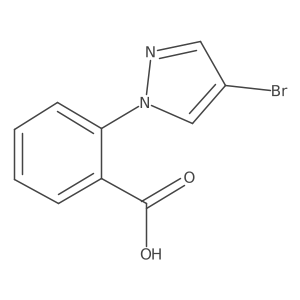 2-(4-bromo-1H-pyrazol-1-yl)benzoic acid Structure
