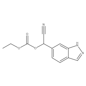 Cyano(1H-indazol-6-yl)methyl ethyl carbonate结构式