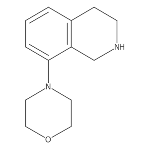 8-Morpholin-4-yl-1,2,3,4-tetrahydro-isoquinoline结构式