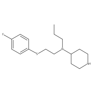 N-[2-[(4-Fluorophenyl)thio]ethyl]-N-propyl-4-piperidinamine Structure