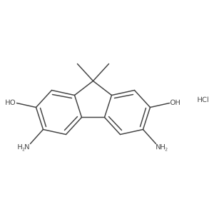 3,6-Diamino-9,9-dimethylfluorene-2,7-diol;hydrochloride结构式