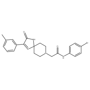 N-(4-bromophenyl)-2-[2-(3-methylphenyl)-3-oxo-1,4,8-triazaspiro[4.5]dec-1-en-8-yl]acetamide Structure