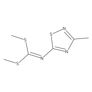 Dimethyl (3-methyl-1,2,4-thiadiazol-5-yl)carbonimidodithioate结构式