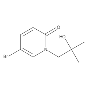 5-bromo-1-(2-hydroxy-2-methylpropyl)pyridin-2(1H)-one Structure