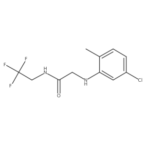 2-((5-Chloro-2-methylphenyl)amino)-N-(2,2,2-trifluoroethyl)acetamide结构式
