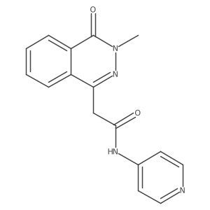 2-(3-methyl-4-oxo-3,4-dihydrophthalazin-1-yl)-N-(pyridin-4-yl)acetamide Structure