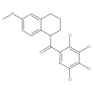 6-Methoxy-1-(3,4,5,6-tetrachloropyridine-2-carbonyl)-1,2,3,4-tetrahydroquinoline Structure