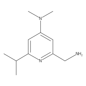 4-(Dimethylamino)-6-(1-methylethyl)-2-pyridinemethanamine Structure
