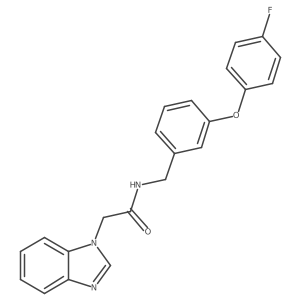 2-(1H-benzo[d]imidazol-1-yl)-N-(3-(4-fluorophenoxy)benzyl)acetamide Structure