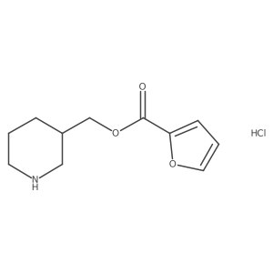 3-Piperidinylmethyl 2-furoate hydrochloride结构式