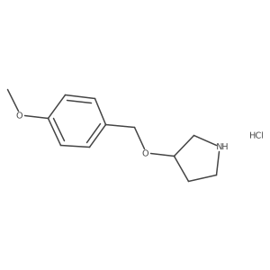 3-((4-Methoxybenzyl)oxy)pyrrolidine hydrochloride Structure
