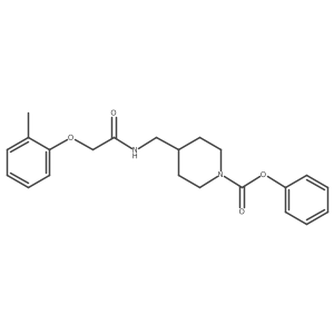 Phenyl 4-((2-(o-tolyloxy)acetamido)methyl)piperidine-1-carboxylate Structure