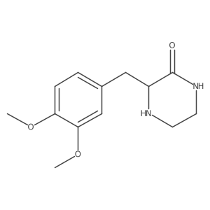 3-(3,4-Dimethoxy-benzyl)-piperazin-2-one结构式