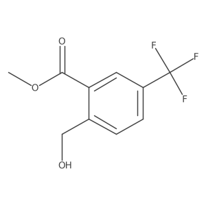 Methyl 2-(hydroxymethyl)-5-(trifluoromethyl)benzoate结构式