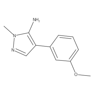 4-(3-Methoxyphenyl)-1-methyl-1H-pyrazol-5-amine Structure