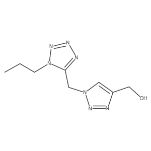1-[(1-Propyl-1H-tetrazol-5-yl)methyl]-1H-1,2,3-triazole-4-methanol结构式