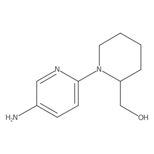 [1-(5-Aminopyridin-2-yl)piperidin-2-yl]methanol Structure