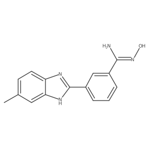 3-(6-Methyl-2-benzimidazolyl)benzamidoxime结构式