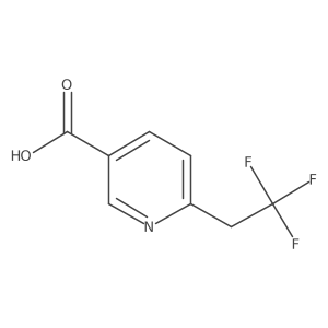 6-(2,2,2-Trifluoroethyl)nicotinic acid Structure