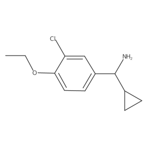 Benzenemethanamine, 3-chloro-I+/--cyclopropyl-4-ethoxy-, (I+/-S)-结构式