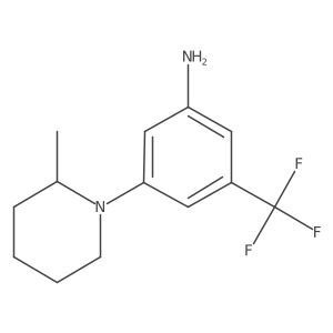 3-(2-Methylpiperidin-1-YL)-5-(trifluoromethyl)aniline结构式