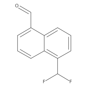 1-(Difluoromethyl)naphthalene-5-carboxaldehyde结构式