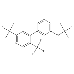 Pyridine, 4-[3-(trifluoromethoxy)phenyl]-2,5-bis(trifluoromethyl)- Structure