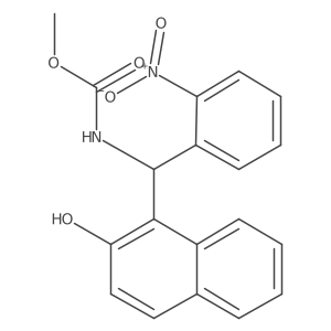 methyl N-[(2-hydroxynaphthalen-1-yl)-(2-nitrophenyl)methyl]carbamate Structure