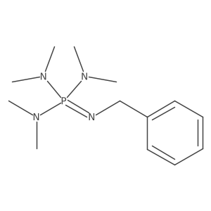 N-[benzylimino-bis(dimethylamino)-lambda5-phosphanyl]-N-methylmethanamine结构式