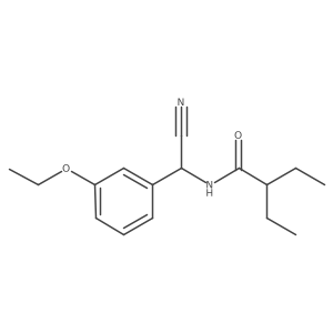 Butanamide, N-[cyano(3-ethoxyphenyl)methyl]-2-ethyl-结构式