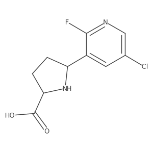 D-Proline, 5-(5-chloro-2-fluoro-3-pyridinyl)-, (5S)-结构式