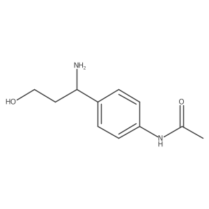 N-[4-(1-amino-3-hydroxypropyl)phenyl]acetamide结构式