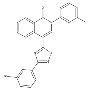 4-[3-(3-bromophenyl)-1,2,4-oxadiazol-5-yl]-2-(3-methylphenyl)phthalazin-1(2H)-one结构式